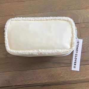 NWT 100% Authentic Stoney Clover Ln Small Pouch with Sherpa Trim